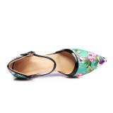 2018 summer high heels 10cm fashion flowers sandals stilettos ethnic woman shoes big size