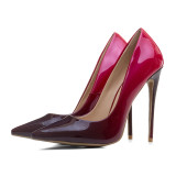 2018 spring autumn fashion stilettos shoes for women high heels 12cm slip on pumps