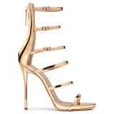Arden Furtado 2018 summer high heels11cm gladiator heels stilettos buckle sandals fashion shoes for women big size