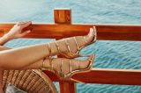 Arden Furtado 2018 summer high heels11cm gladiator heels stilettos buckle sandals fashion shoes for women big size