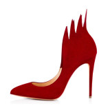 Arden Furtado 2018 new spring autumn fashion shoes high heels 11cm sexy tassel red party shoes for woman pumps stilettos slip on
