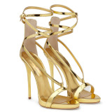 Arden Furtado 2018 new summer high heels fashion shoes for woman buckle strap platform gold silver stilettos heels sandals 34-45
