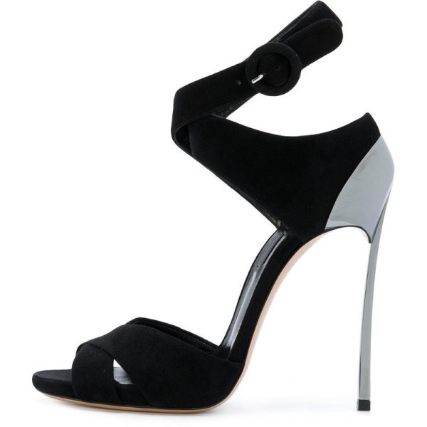 Arden Furtado 2018 summer new arrival shoes woman stilettos fashion high heels 11cm metal heels big size peep toe sandals ladies