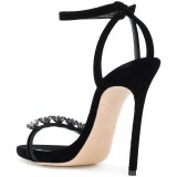 Arden Furtado 2018 new style summer shoes for woman fashion crystal stilettos high heels 11cm party shoes ladies buckle strap