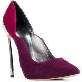 Arden Furtado 2018 spring autumn fashion stilettos pumps high heels metal heels slip on stilettos purple party shoes big size