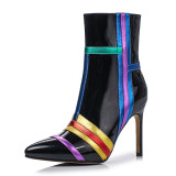Arden Furtado 2018 spring new winter fashion boots stilettos high heels 10cm shoes for woman zipper white boots size 33 40 41