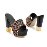Arden Furtado 2018 summer high heels 12cm platform casual fashion sandals big size 40-43 shoes for woman small size 32 33 slides