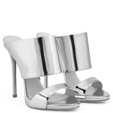 Arden Furtado 2018 summer high heels 12cm gold silver fashion slippers platform open toe stilettos sexy party shoes big size 43