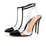 Arden Furtado 2018 summer high heels new arrivel pvc shoes for woman fashion rivets sandals brand shoes women big size 43 44 45