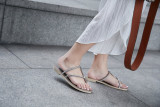 Arden Furtado summer flats flip-flops bling bling fashion sandals shoes for woman slides crystal concise slippers ladies