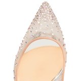 Arden Furtado new 2018 spring summer high heels 12cm stilettos bling bling crystal clear mesh pumps wedding party shoes big size