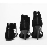 Arden Furtado 2018 summer high heels 9cm stilettos fashion sandals  woman sexy elegant cover heels zipper sandals shoes new
