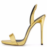 2018 summer boots high heels 12CM sexy sandals gold red stilettos fashion big size 33-43 party shoes platform sandals