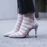 Arden Furtado 2018 spring autumn high heels 9cm dress party Stilettos slip on office lady shoes woman flowers pumps fashion shoe
