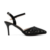Arden Furtado 2018 summer high heels 8cm stilettos buckle strap sexy llace buckle strap fashion elegant sandals shoes for woman