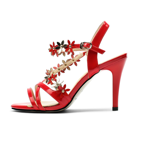 Arden Furtado 2018 new summer sexy high heels stilettos genuine leather buckle strap party shoes for woman wedding shoes ladies