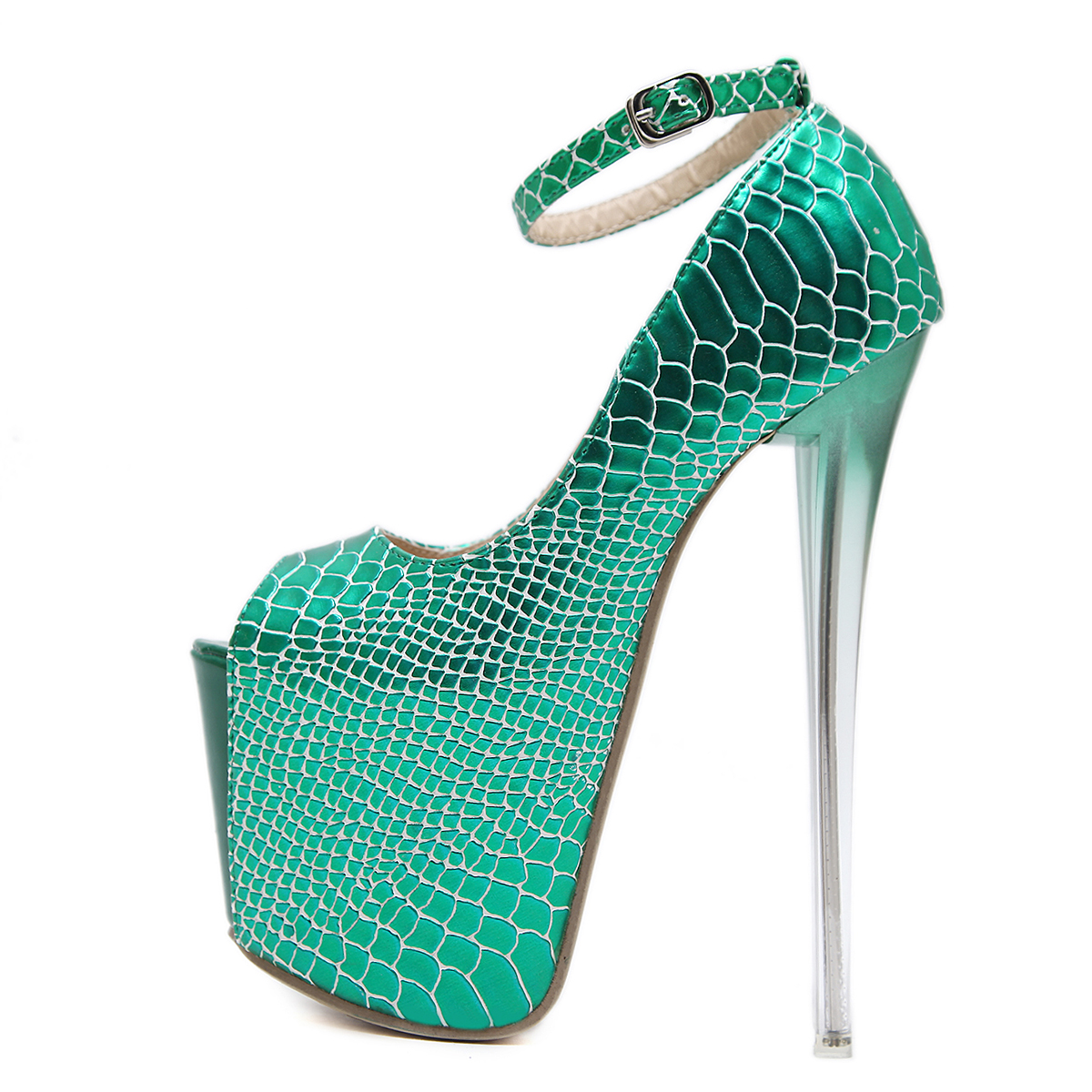 green gold heels