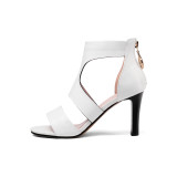 Arden Furtado new 2018 summer sexy high heels 9cm fashion shoes women gladiator stilettos night club shoes white sandals ladies