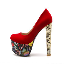 Arden Furtado 2018 spring autumn slip on fashion pumps high heels 15cm sexy night club platform ladies party shoes small size 31
