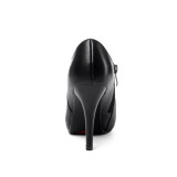 2018 spring autumn zipper platform round toe genuine leather fashion pumps high heels 10cm