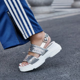 Arden Furtado summer 2019 fashion trend women's shoes pure color classics concise leisure leather sandals narrow band