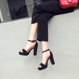 Arden Furtado summer 2019 fashion trend women's shoes chunky heels elegant  waterproof mature narrow band office lady