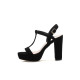Arden Furtado summer 2019 fashion trend women's shoes chunky heels pure color platform concise buckle sandals classics sexy