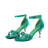 Arden Furtado summer 2019 fashion trend women's shoes stilettos heels sexy elegant sandals big size 43 office lady party concise shoes