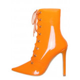 Arden Furtado 2018 spring summer high heels 10cm stilettos shoes woman fashion pointed toe orange blue pink pink clear pvc pumps
