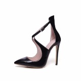 2018 summer high heels stilettos burgundy white nude sandals shoes for woman cage pumps party shoes big size