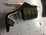 2018 stilettos high heels fashion diamond sandals summer boots crystal rhinestone sexy big size ladies shoes