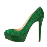 platform pumps stilettos high heels 14cm gold wedding shoes woman sequins glitter party shoes