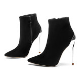 spring autumn winter ankle boots stilettos heels fashion women's shoes
