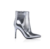 spring autumn high heels 10cm pointed toe silver gold sexy night club ladies stilettos boots ankle boots big size