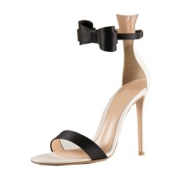 Arden Furtado new summer stiettos heels butterfly knot fashion sandals woman cover heels white evening party shoes