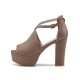 summer platform chunky heels peep toe evening party shoes ladies sandals small size 32 33 high heels 11cm