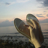 summer casual clear pvc open toe slipper fashion flat slides woman home slippers ladies