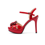 summer platform evening party shoes ladies cage sandals peep toe stilettos fashion extreme high heels 10cm