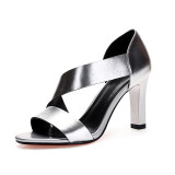 2018 summer high heels 9cm chunky heels sandals