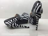 2018 spring autumn platform striped extreme high heels 15cm round toe big size stilettos pumps