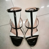 summer stilettos high heels 12cm sexy evening party shoes for woman sexy open toe T-strap sandals