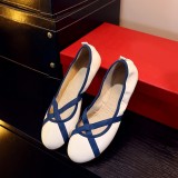 ballet flats round toe slip on fashion shoes woman ladies oxfords Soft bottom