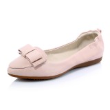 butterfly knot ballet flats oxfords shoes woman ladies pink white fashion shoes driving shoes