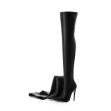 over the knee boots stilettos high heels 12cm Stretch boots fashion thigh high boots big size female shoes ladies