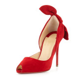 stilettos peep toe red suede fashion sexy party shoes big size wedding shoes high heels 12cm