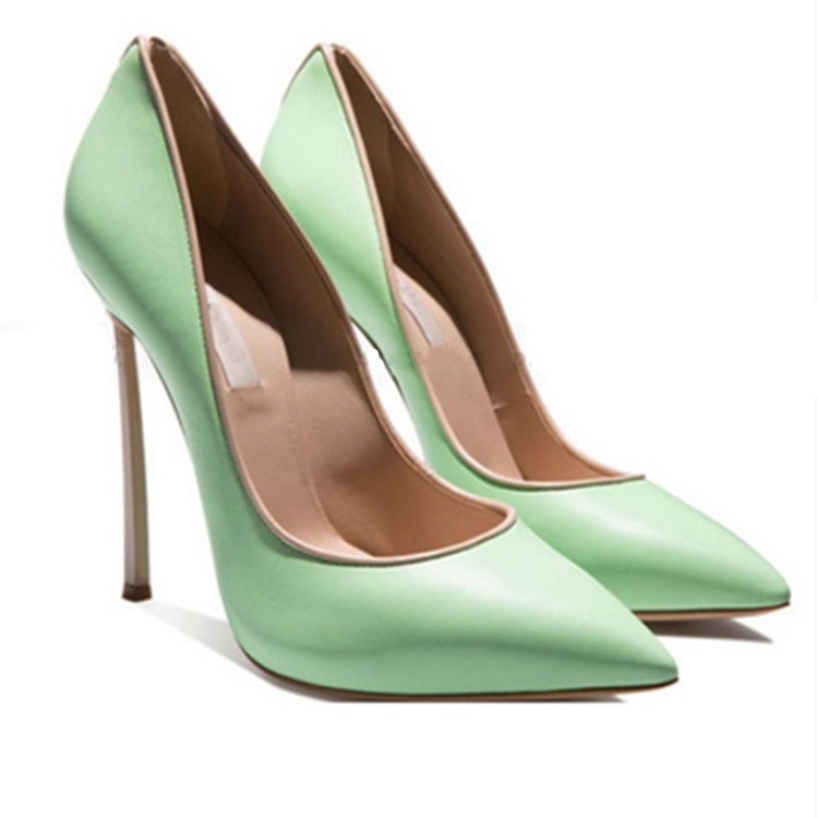red yellow green heels