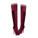 Arden Furtado 2018 spring autumn  pointed toe over the knee high boots