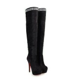 Arden Furtado 2018 spring autumn  pointed toe over the knee high boots