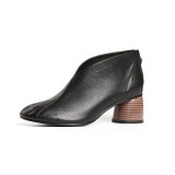 Arden Furtado 2018 spring autumn chunky heels boots round toe