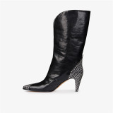 black silver heels